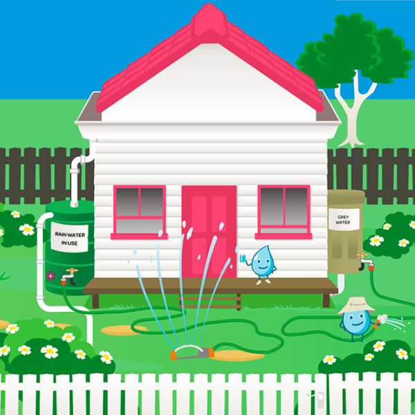 South East Water Home Education Illustration