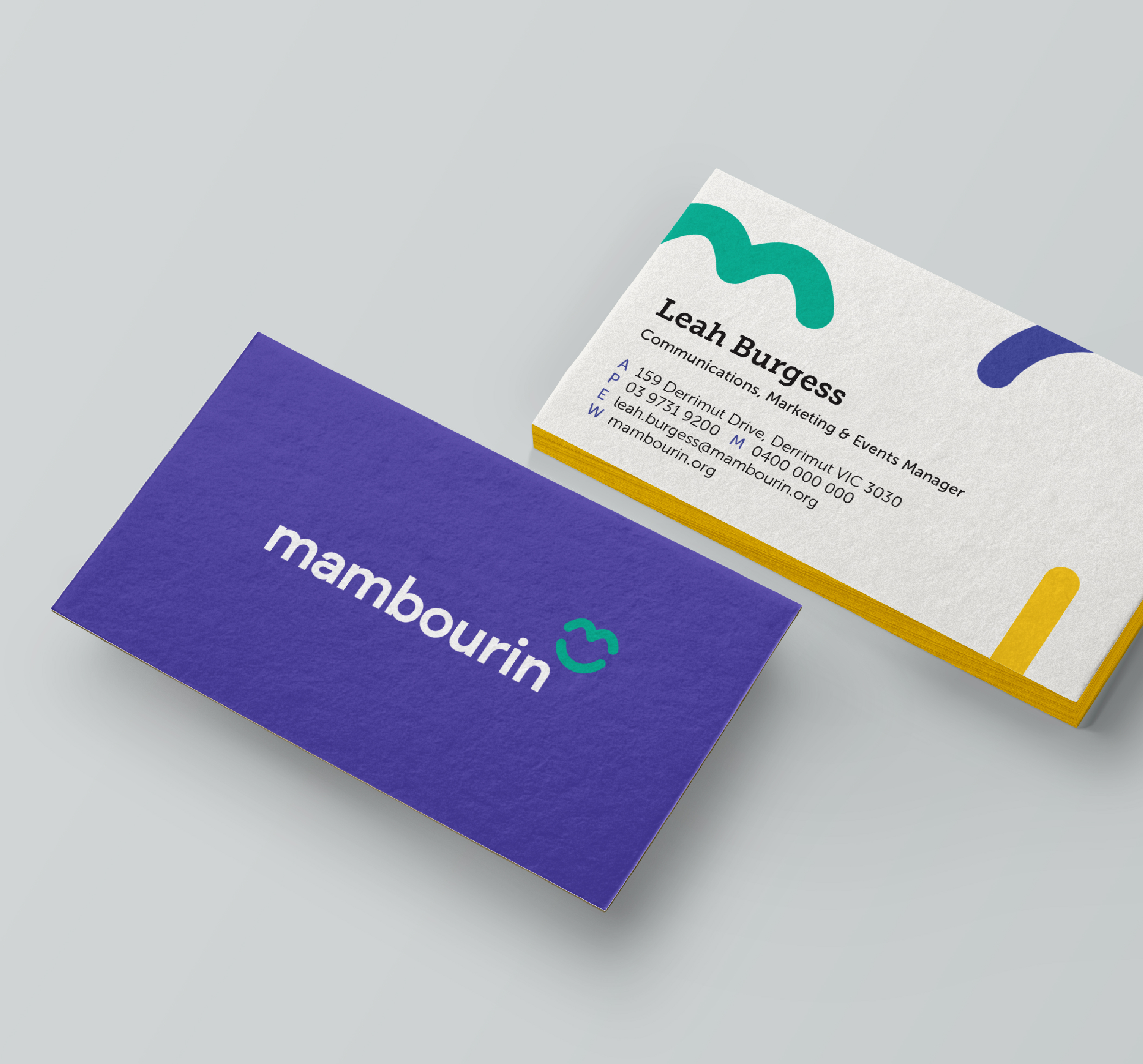 Mambourin - Re-brand new business cards