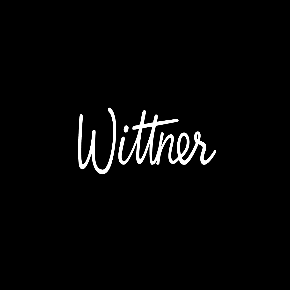 Wittner Brand Identity Brand Mark on black background