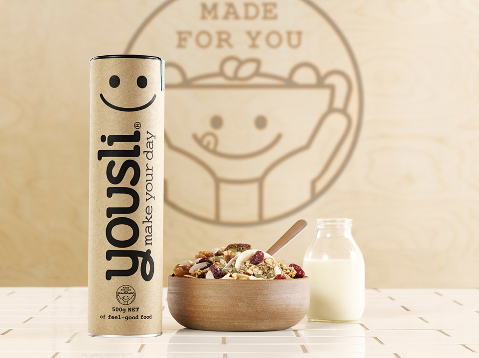 Yousli Branding - Full packaging shot with bowl