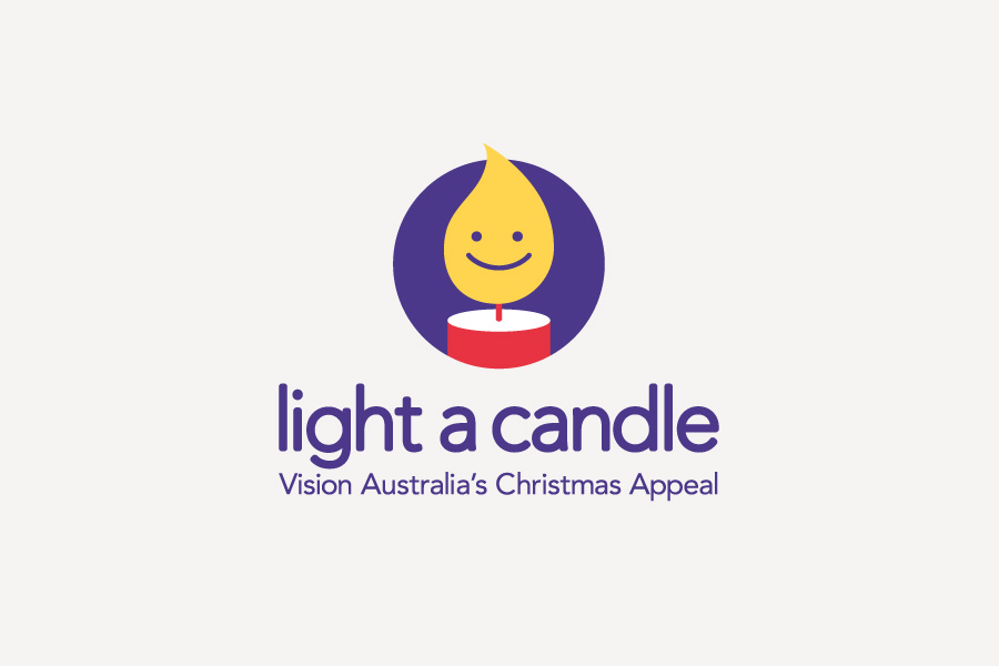 Vision Australia's Christmas Appeal - Light a candle brand mark
