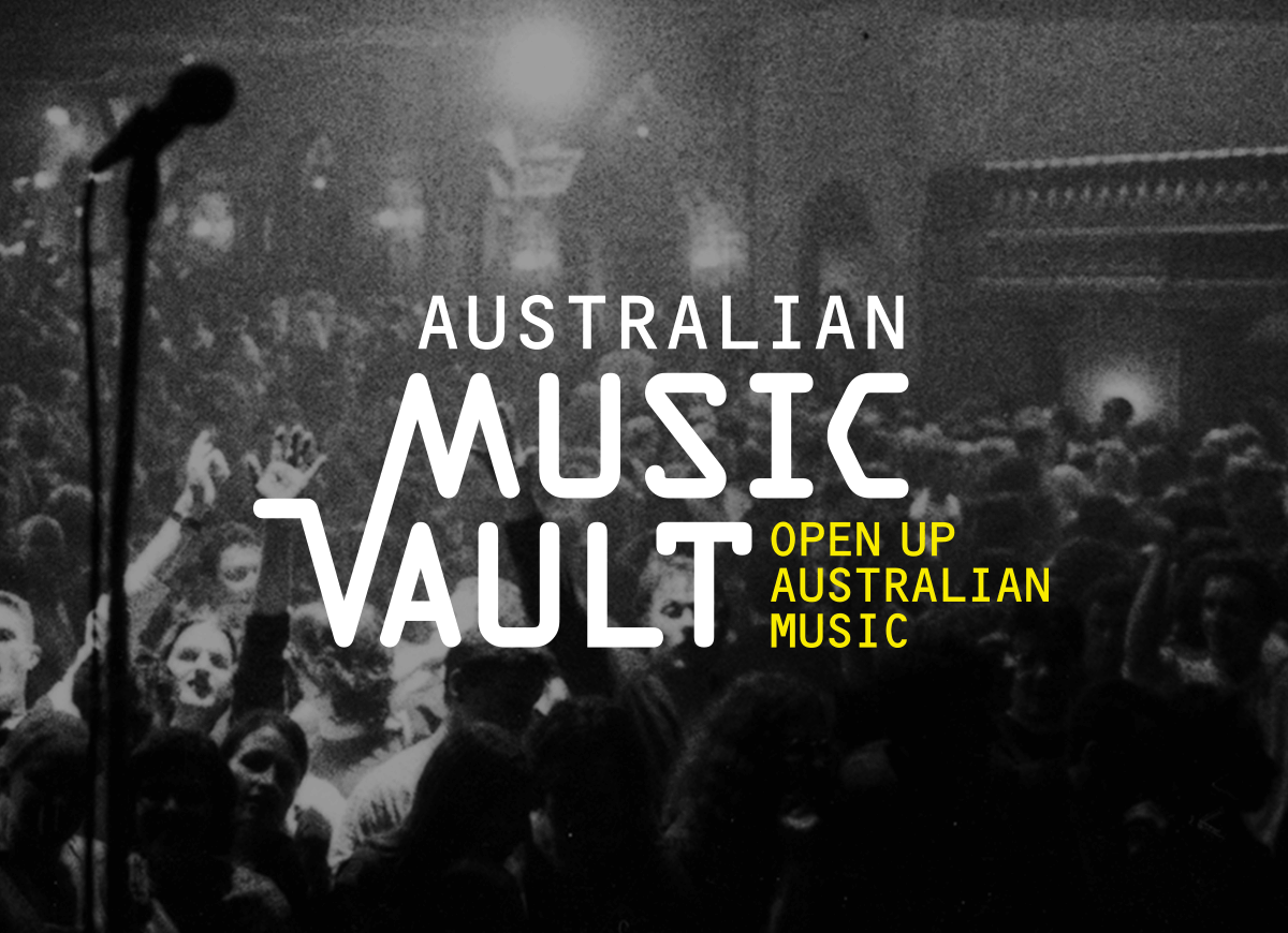 Australian Music Vault Brand Mark with Positioning line