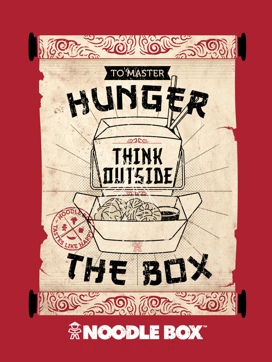 Noodle Box Poster design Animation